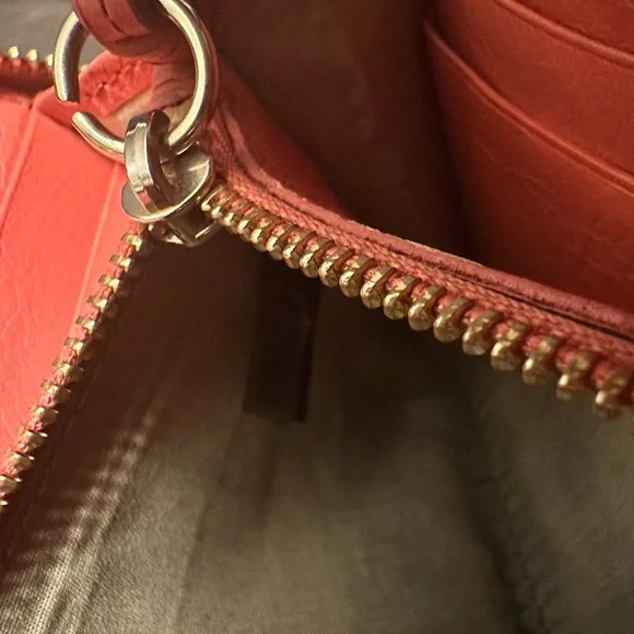 Chloe Orange Leather Wallet